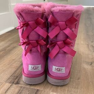 Hot Pink UGG Boots with Bows